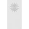 Ekena Millwork Standard Foster Flower Plinth Block With Square Edge, 5"W x 10"H x 1/2"P PBP050X100X050FOS09 - alternate 4